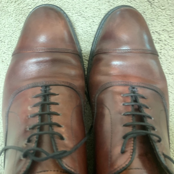 Allen Edmonds Brown Cap-Toe Oxford Shoes 10 1/2 D - Picture 3 of 10